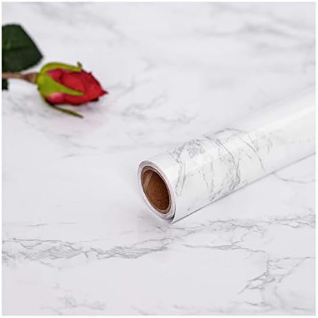 Tapeta Samoprzylepna Marmur samoprzylepny papier DIY Vinyl Folia dekoracyjna Wodoodporna PCV do mebli Szafka na drzwi i okno (44.5X200cm)