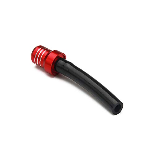 Image of Dirt Bike Gas Cap Vent Hose 3 Pcs Fuel Tank Valve Tube Breather CNC Universal for 50-450cc CRF XR CR SSR TRX ATV Dirt Pit Bike Red