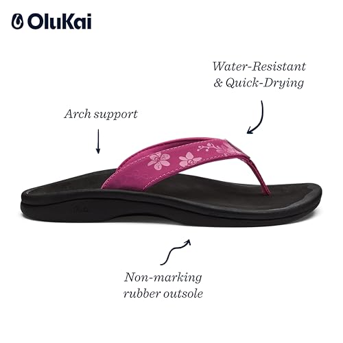 Image of OluKai Ohana Women's Sandals, Water Resistant Flip Flops with Arch Support