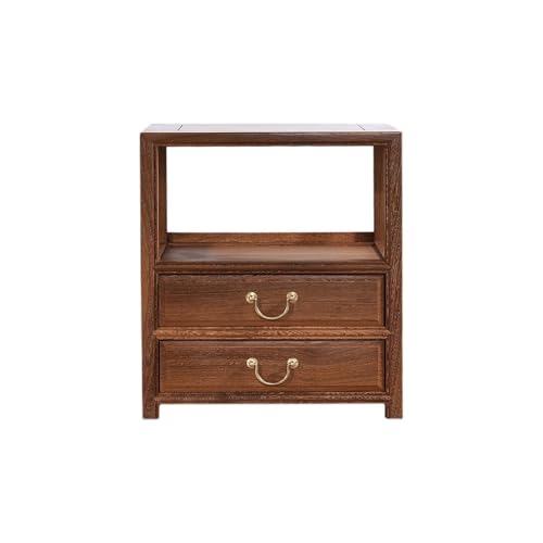 MIROOOO Mesita de Noche Mesita de Noche de Madera, mesita de Noche de Estilo Chino, Mesa Auxiliar for sofá, Mesa Auxiliar for Sala de Estar Mesas Auxiliares Mesita de Noche para Dormitorio