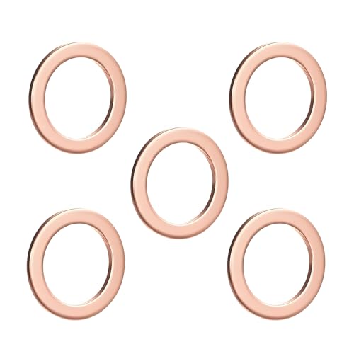 Bouchon de Vidange Magnétique M14x1.5 avec 5 Joints Cuivre, Vis de Carter Huile Moteur en Acier Inoxydable, Kit Vidange Voiture Universel Haute Performance...