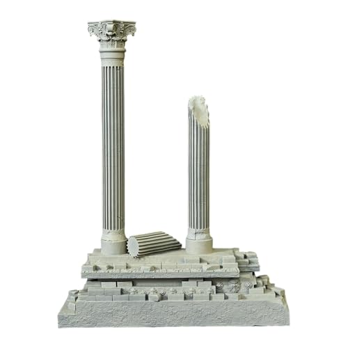 Image of ATORSE Roman Column Decoration Resin Small Aquarium Decoration Roman Ruins Ornament Set B Pet Supplies | Fish & Aquariums | Decorations