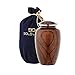 Bold & Divine Wood Grain Cremation Urn for Human Ashes - Elegant Large Memorial Cremation Urn for Human Ashes - Perfect Tribute for Loved Ones - Male Female Man or Woman (Red Cherry Wood, Large)