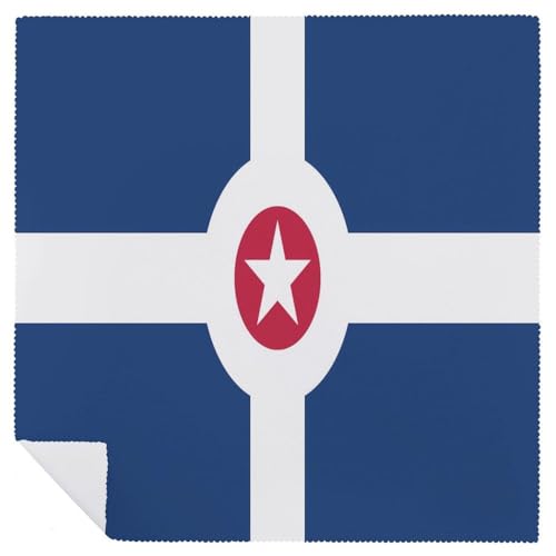 Servilletas de la bandera de Indianápolis con acabado textil suave para comedor 7