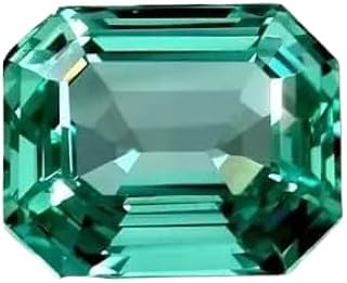AAA 10.5 CT+ Flawless Natural Green Emerald Loose Certified Gemstone Emerald Cut for Jewellery Making
