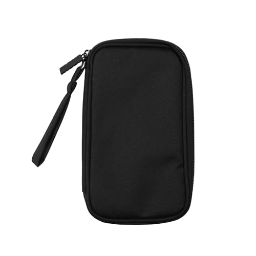 Tabanzhe Travel Cable Organiser Bag-Electronics Accessories Organizer Carry Bag Portable Storage Pouch for Power Bank Cables Earphone Cord SD Card Hard Disk Phone(Black)