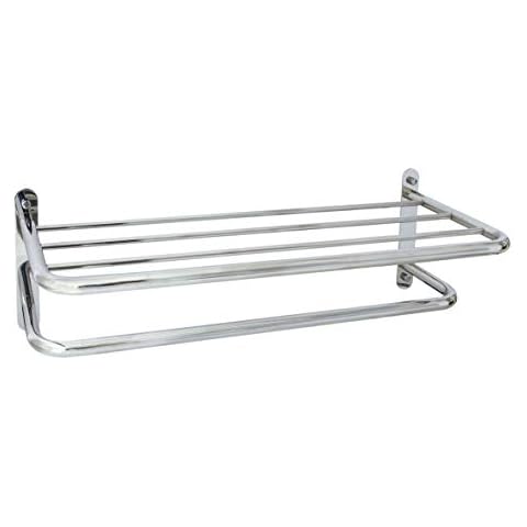 MODONA 24” Hotel Grade Towel Rack - Solid ONE-Piece – Stainless Steel SS304 - Polished Chrome Cover