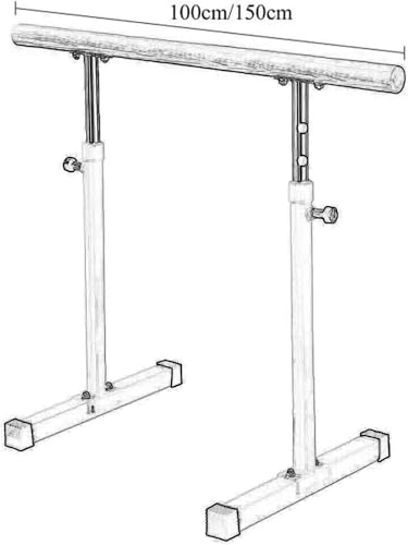 Barre de ballet portable et réglable pour étirements à domicile - 3