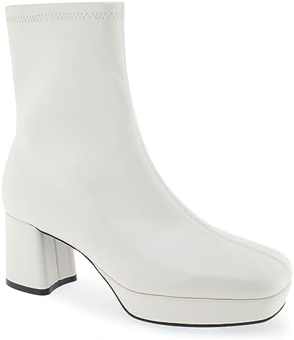 Aerosoles Women's Sussex Mid Calf Boot, Eggnog Patent PU, 8 | Image 1