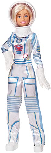 Barbie Astronaut Doll Wearing Space Suit and Helmet, Blonde, for 3 to 7