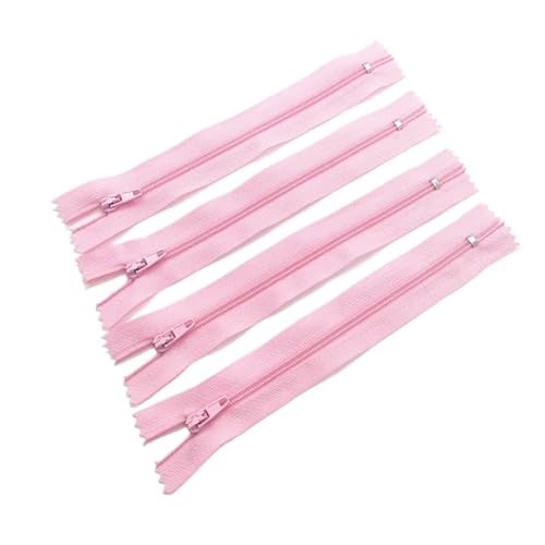 Fermeture éclair couture nylon 20 cm rose rouge pour mercerie créative et création de vêtement