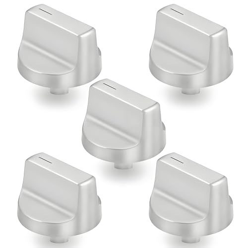 W11366438 Stove Knobs 5PCS,Replacement Parts for Whirlpool Electric Range Burner Control Knob WCG55US0HS00 WCG55US0HS05 WCG55US6HS00 WCG55US6HS05 WCG77US0HS00 WCG77US0HS05 Gas Stove Knobs
