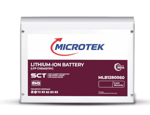 Microtek Lithium-Ion Battery MLB1280060 (12.8V/100Ah, 1280Wh) – L...