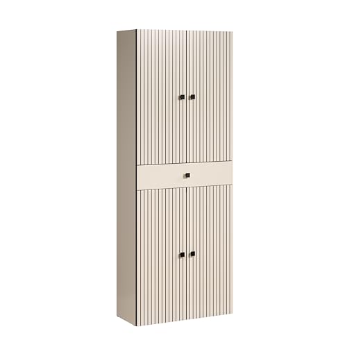 trendteam smart living - PureBliss - Hochschrank breit - Kashmir Hellgrau -...