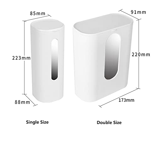 Simple Fashion Cup Dispenser for bathroom, Wall-Mounted Disposable Paper Pull Type Water Cooler Cup Holder Fit 3oz - 5oz Small Cups ,Waterproof and dustproof paper cup holder (Solo cup White)