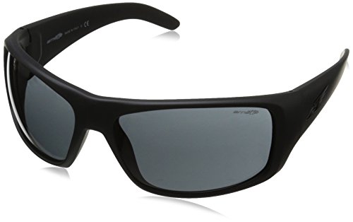 ARNETTE mens An4179 Pistola Sunglasses, Fuzzy Black/Grey, 55 mm US