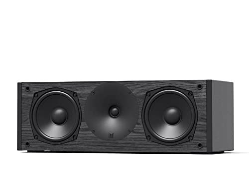 Image of Monoprice Monolith Encore C5 Center Channel Speaker (Each) High Performance Audio, Powerful Woofers, Tweeter Waveguide, Ultra Sturdy Cabinets, for Home Theater