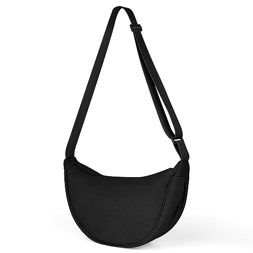 Aucuu Bolso Bandolera Para Mujer, Media Luna Impermeable Bolso