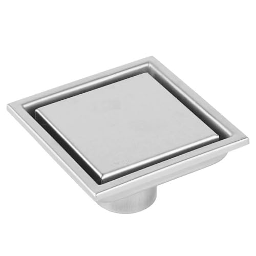Image of Amazon Brand - Solimo Tile Insert Floor Drain |Invisible Shower Drain Channel| Drain Channel with Stainless Steel Cockroach Trap