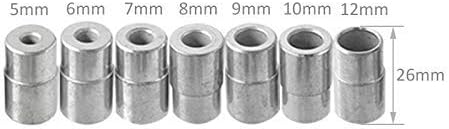BestTeam Straight Hole Drilling Positioner, 90 Degree Drill Guide 5/6/7/8/9/10/12mm Drill Bit Hole Puncher Locator Jig Stainless Steel Bushing Woodworking Tools (16)
