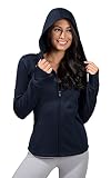 90 Degree By Reflex Scuba Fleece Hoodie Jacket - Dark Navy - Medium