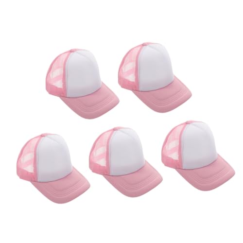 Casquettes de baseball pour sublimation lot de 5 légères en polyester avec maille aérée
