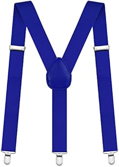 AOMIG Mens Braces, Mens Suspenders with Strong Metal Clips, 3.5cm Wide Heavy Duty Suspenders, Adjustable Elastic Suspenders Trousers Braces, One Size for Men Women Business Wedding Casual