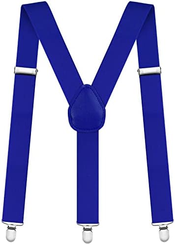 AOMIG Men's Braces with Strong Metal Clips, 3.5cm Wide Heavy Duty Suspenders