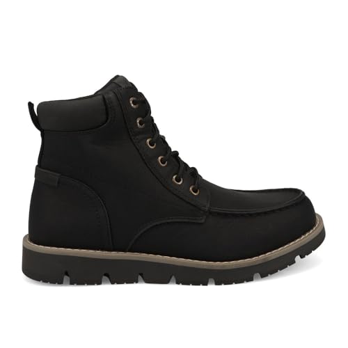 Image of DOCKERS Mens Davis Rugged Casual Tumbled Leather Moc-Toe Boots