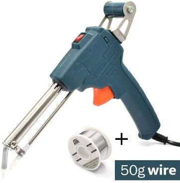 Soldering 60W Hand-held Internal Heating Soldering Iron Automatically Send Tin Gun Soldering Station Welding Repair Tool - (Power: 60W, Color: Silver)