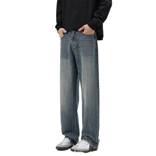 Men's Classic American Jeans Loose Fit Straight Leg Casual Pants