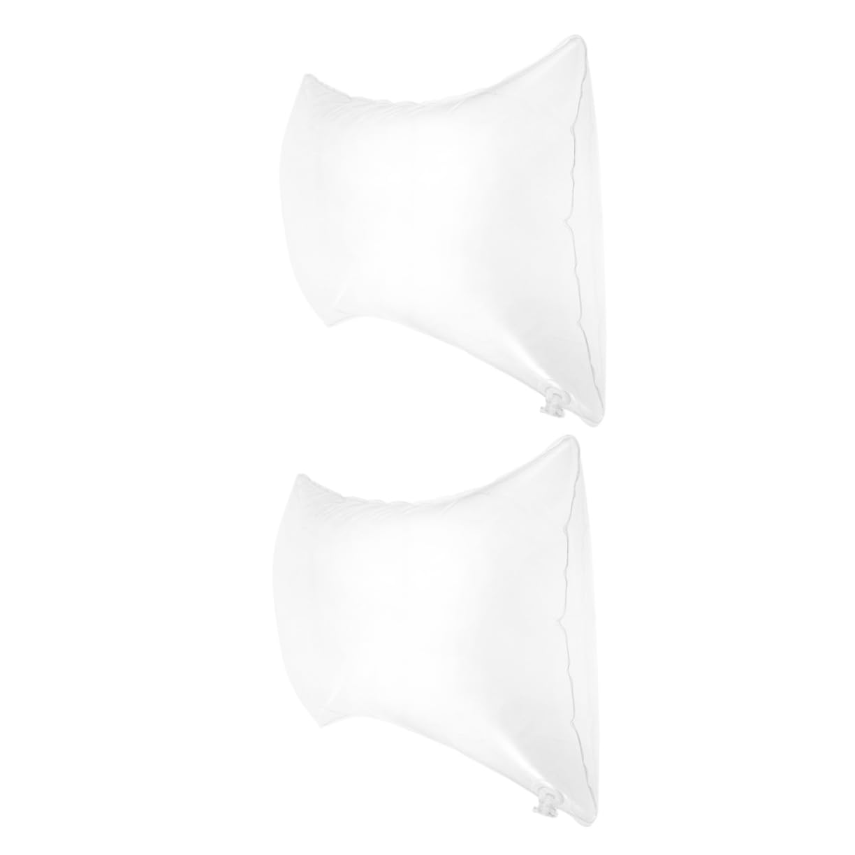 TOPBATHY 4piezas Almohada Inflable De Viaje Cojín De PVC Transparente Ligero y Resistente Al Agua para Camping Hogar y Oficina