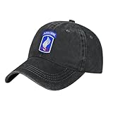 173rd Airborne Brigade Combat Team Baseball Cap Cotton Cowboy Hat Fashionable for Man Woman Adjustable Black