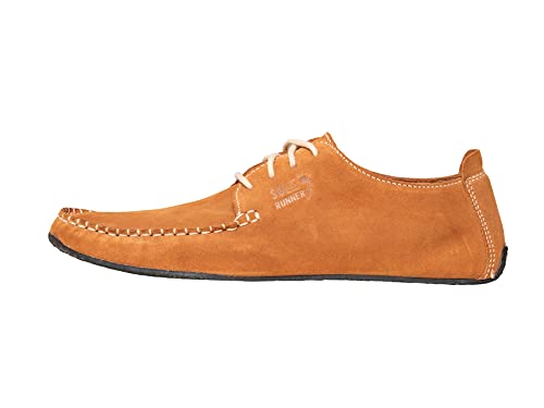 Barfußschuh Scout 3 Cognac Nubuk Leder Unisex, Größe:44, Farbe:Cognac