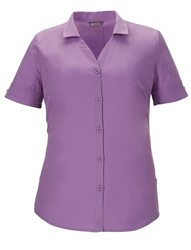 killtec Damen Funktionsbluse KOS 35 WMN WVN SHRT, Malve, 40, 41273-000