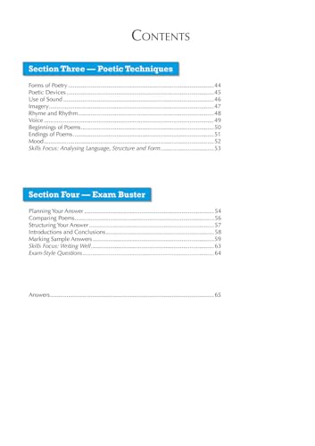 GCSE English Literature AQA Poetry Workbook: Love & Relationships Anthology (includes Answers)