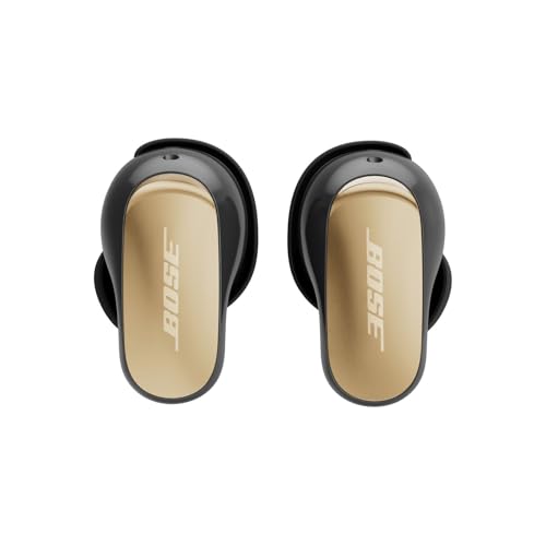 Bose New QuietComfort Ultra Bluetooth Earbuds (2nd Gen), Wireless Noise Cancelling Earbuds, Up to 6 Hours Battery, IPX4 Rating, Immersive Audio, Deep Bass, Desert Gold - Limited Edition Color