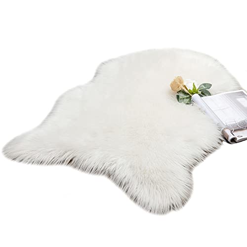 MIULEE Faux Fell Teppich Flauschig Weiche Warm Modern Bodenmatte Sofa Matte Kunstfell Dekofell...