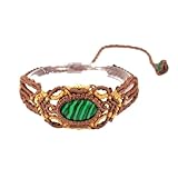 bracciali macrame e perline 【Taglia del prodotto】Lunghezza del braccialetto: Uomo: circa 18 cm / 7,08 pollici, Donna: circa 16 cm / 6,29 pollici