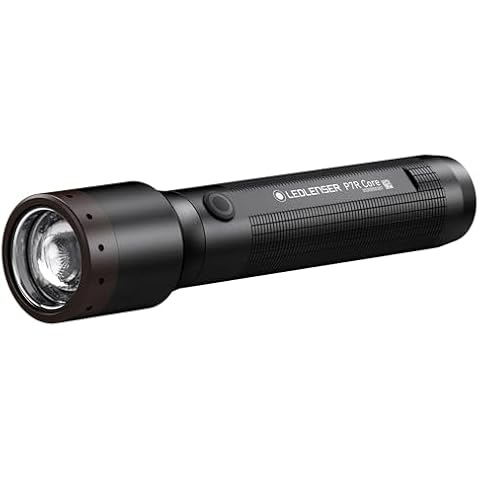 Ledlenser, P7R Core Rechargeable Flashlight, High Power LED, 1400 Lumens, Waterproof Light for Home, Camping, Tactical and Emergency Use Cover