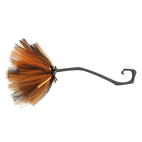 Gogogmee Halloween Witch Broom Prop Witch Broom Prop for Witch Cosplay Broom Halloween Supplies