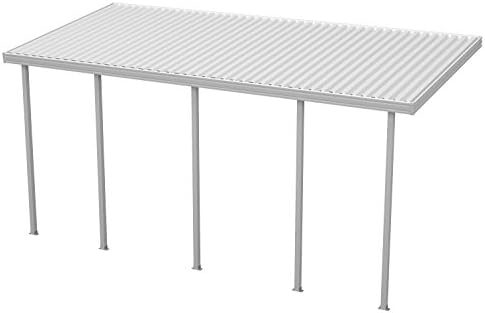 Heritage Patios 24 ft. W x 12 ft. D White Aluminum Patio Cover (5 Posts / 20 lb. Moderate Snow Areas)