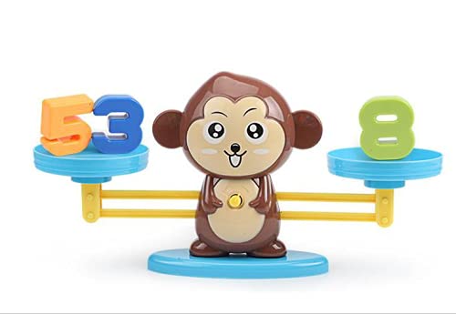 VIPAMZ Monkey Balance Math Educational Toys & Games for Girls & Boys-Counting Toys-Fun STEM Learning Toys for 3 Year Olds and up. Homeschooling Supplies for Toddlers