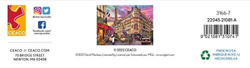 Ceaco - David Maclean - Cities - Bonjour Paris - 1000 Piece Jigsaw Puzzle #TOP6