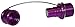 Dixon Metal R Series Transmission Receiver with Cap, Violet, Alum (R-TR-C)