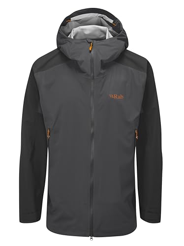 Rab Men's Kinetic Alpine 2.0 Jacket - Waterproof Breathable Coat for Skiing & Mountaineering - Anthracite - Medium