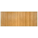 Tapis rectangulaire naturel 80x200 cm bambou