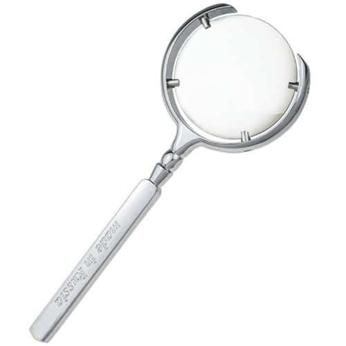 Mipcase Handheld Magnifying Glass with Light for Seniors Reading Books Maps Newspapers Portable Loupe for Inspection Parts and Jewelry