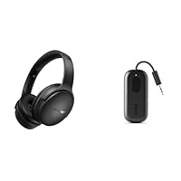 Bose QuietComfort Wireless Noise Cancelling Headphones, Black with AirFly Pro Black Bundle