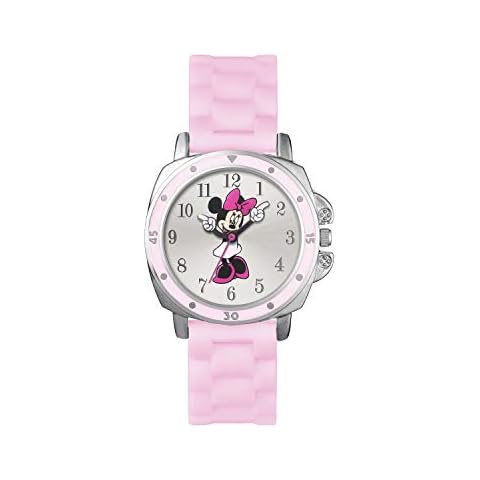 Reloj Analógico Minnie Mouse para Niñas con Correa en Caucho Cover
